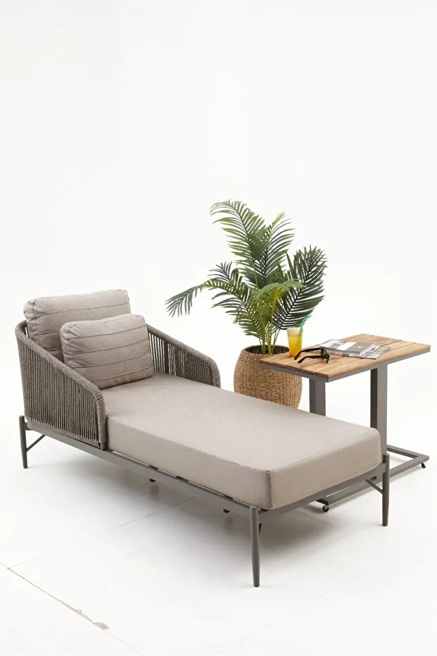 Mono Tekli Şezlong - Cappucino